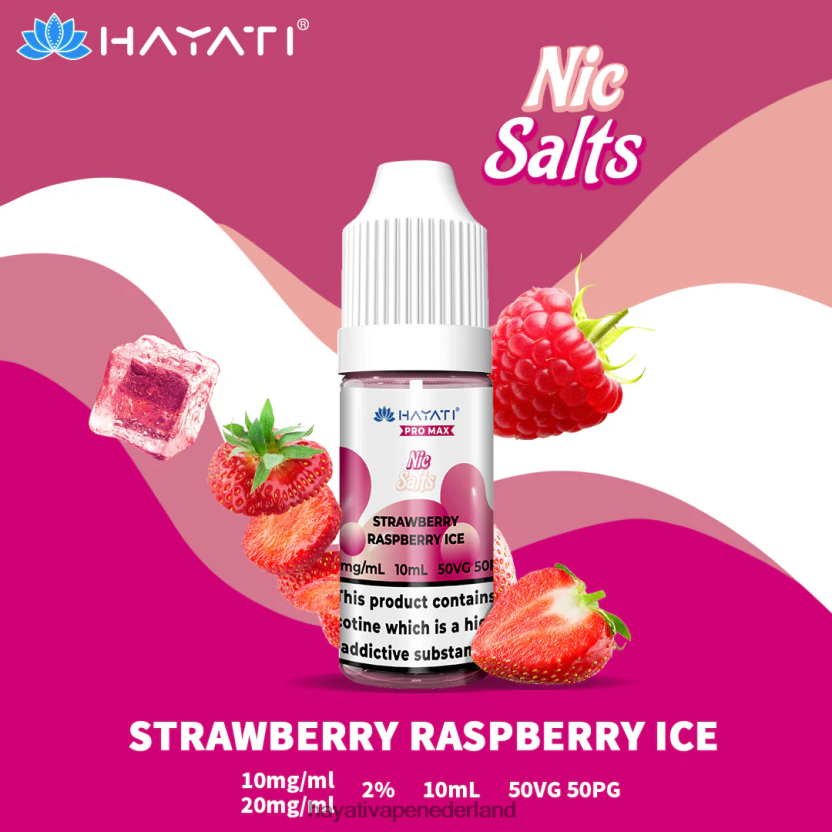 Hayati Pro Max nic zouten aardbei frambozen ijs XX66X245 Hayati Vape Nicotine