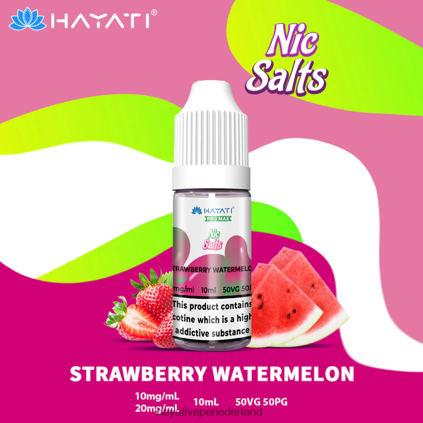 Hayati Pro Max nic zouten aardbei watermeloen XX66X254 Hayati Vape Review