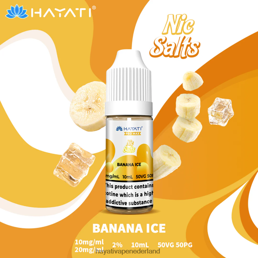 Hayati Pro Max nic zouten bananen ijs XX66X230 Hayati Vape Near Me