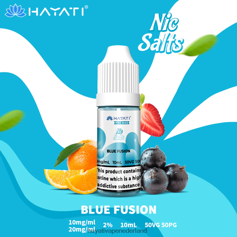 Hayati Pro Max nic zouten blauwe fusie XX66X229 Hayati Vape Shop