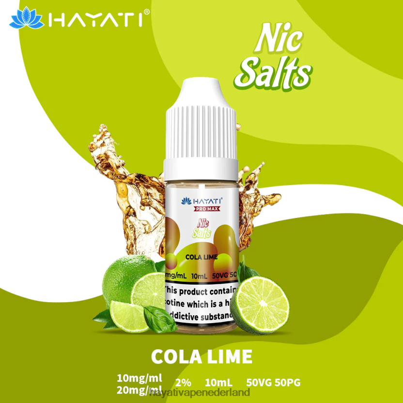 Hayati Pro Max nic zouten cola limoen XX66X237 Hayati Flavour List