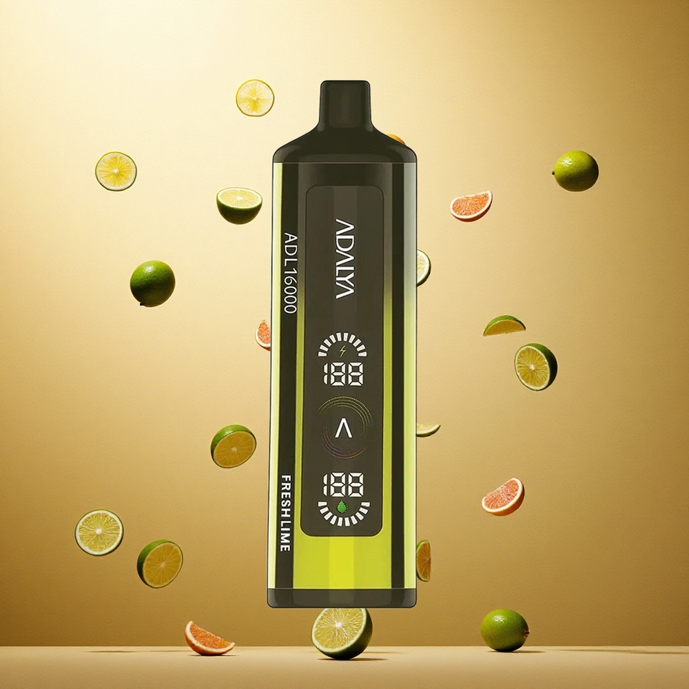 Adalya ADL 16000 PRO Verse Limoen Stalen Pijp 1000 mAh