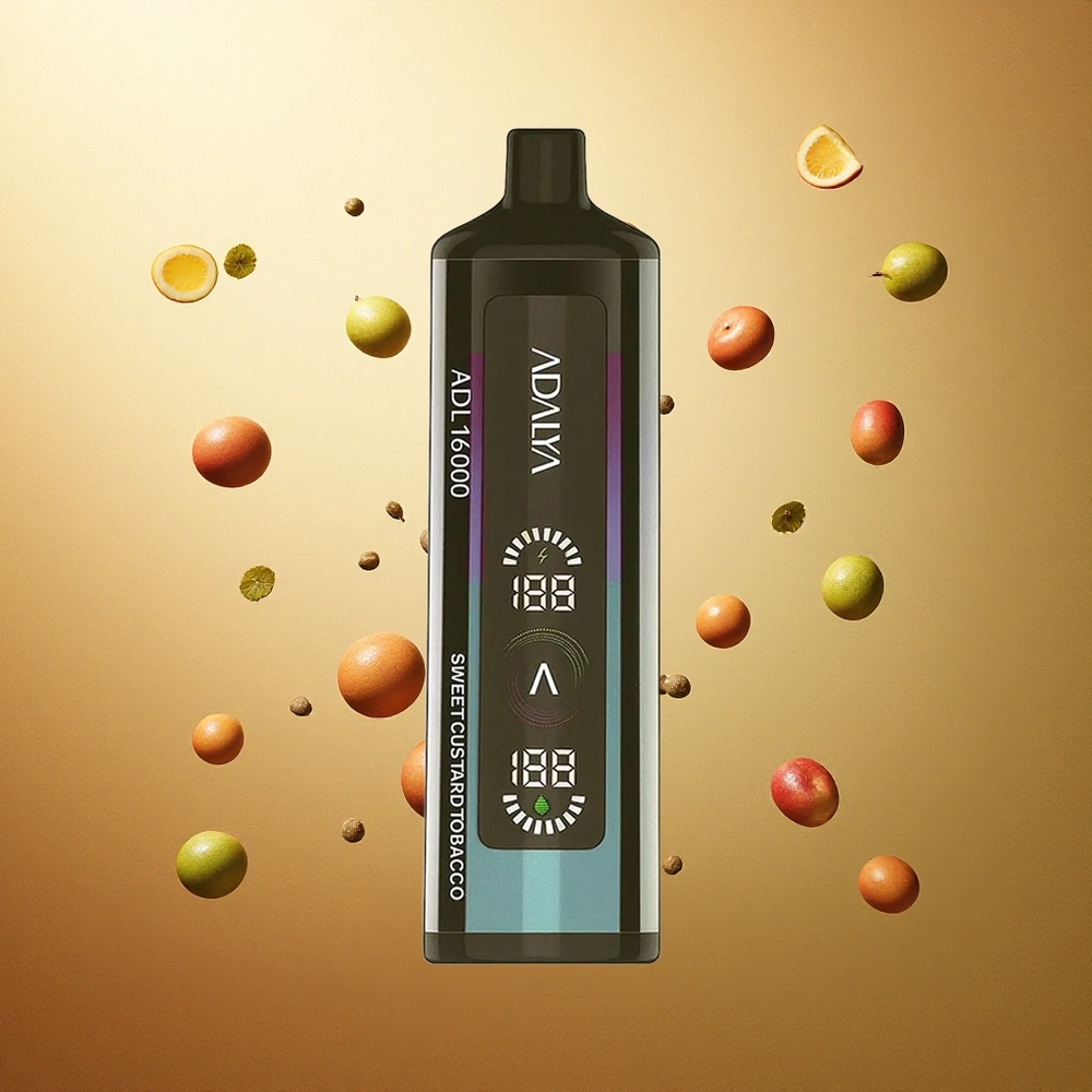 Adalya ADL 16000 PRO Zoete Vla Tabak Staal Pijp 1000 mAh