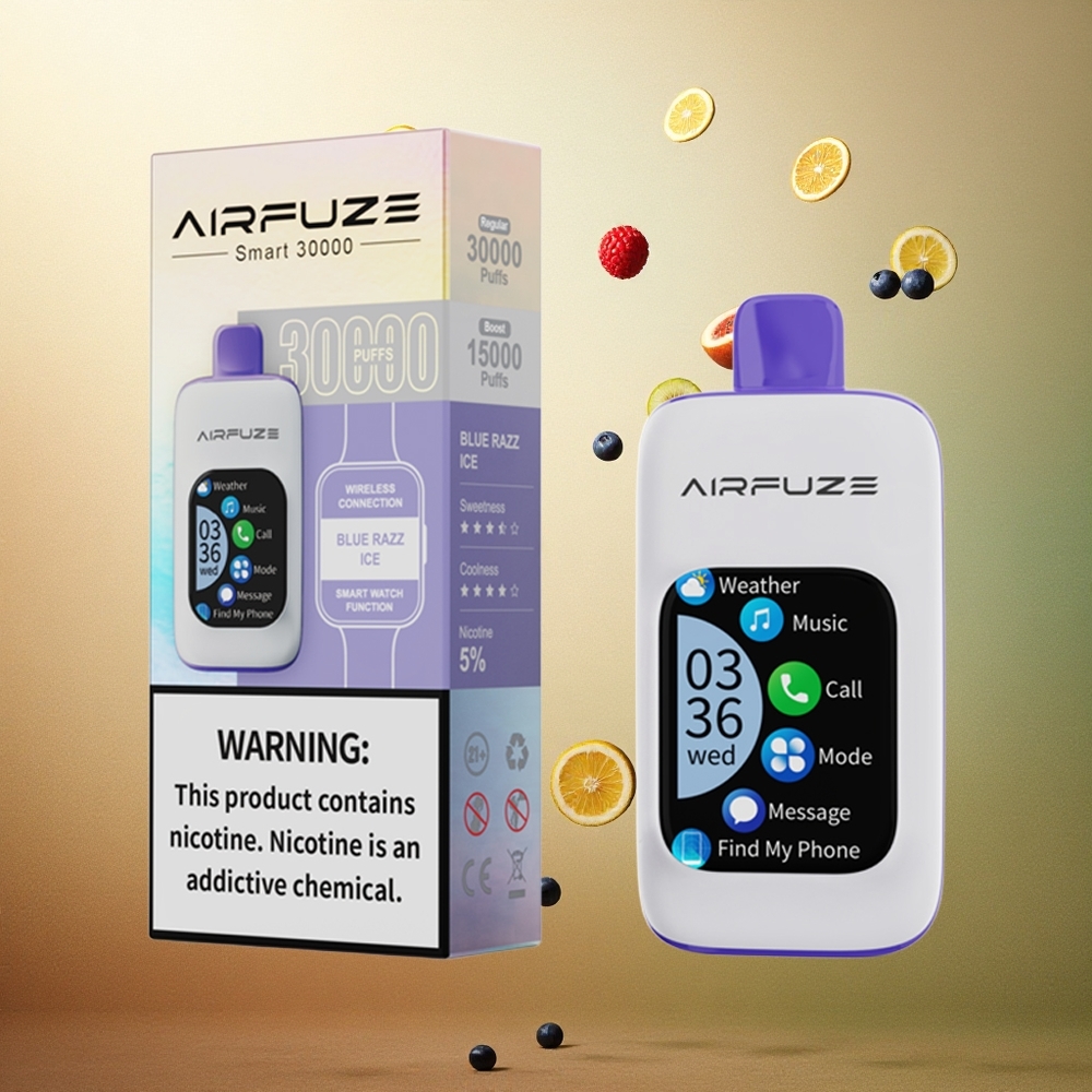 AirFuze Smart 30000 Blauwe Framboos IJs Type-C 5% Nicotine 900mAh