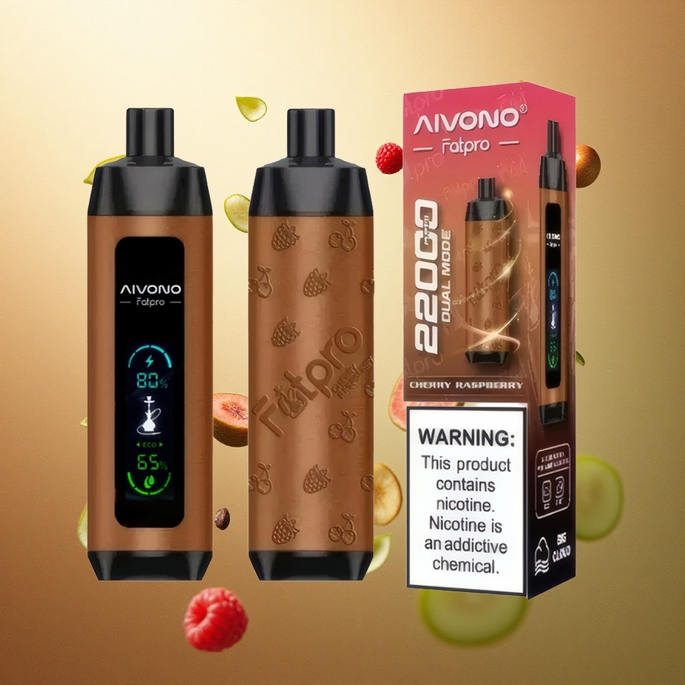 Aivono Aim Fatpro 22000 Kers Framboos 600mAh 5% Nicotine