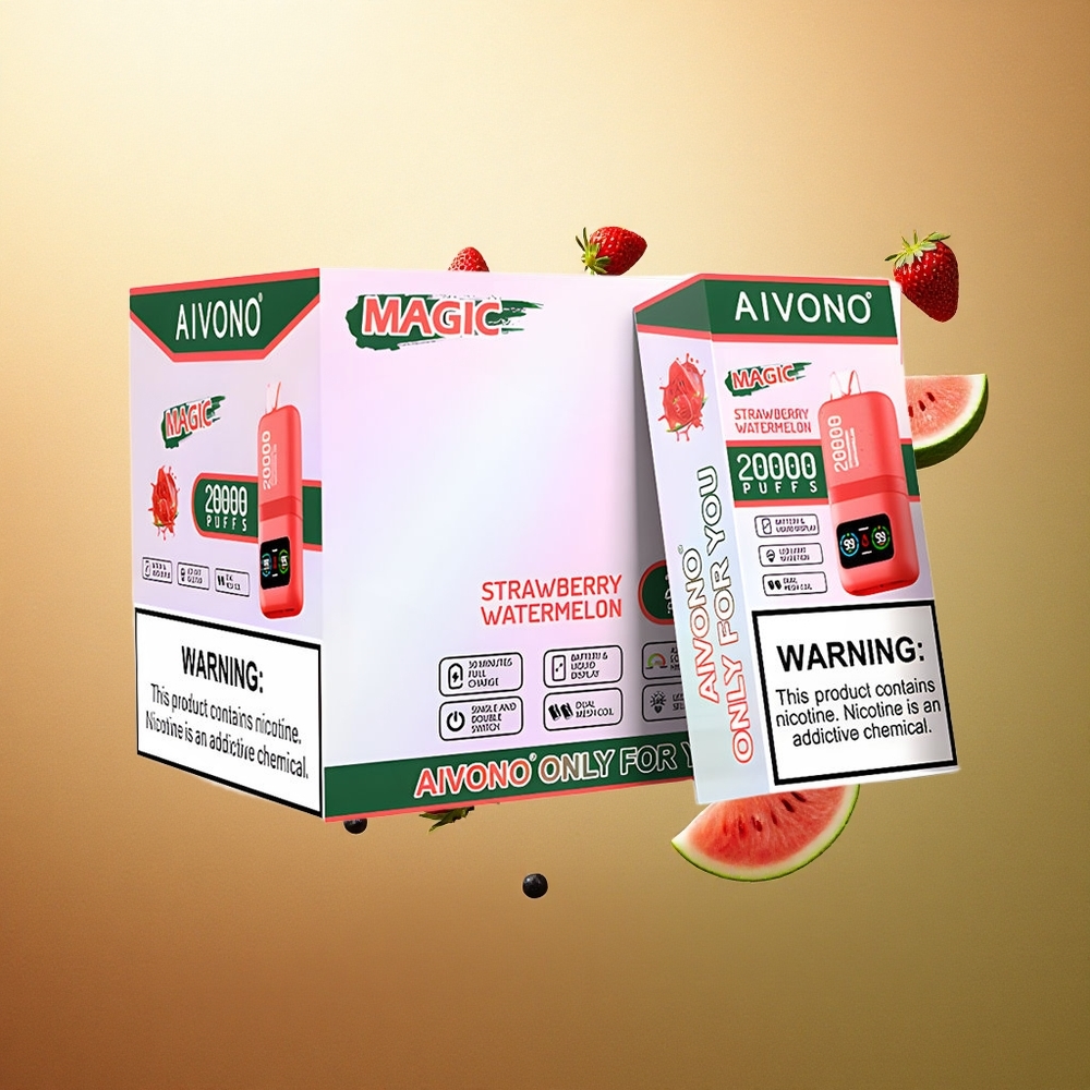 Aivono Aim Magic 20000 Aardbei Watermeloen Dual Mesh 5% Nicotine 600mAh