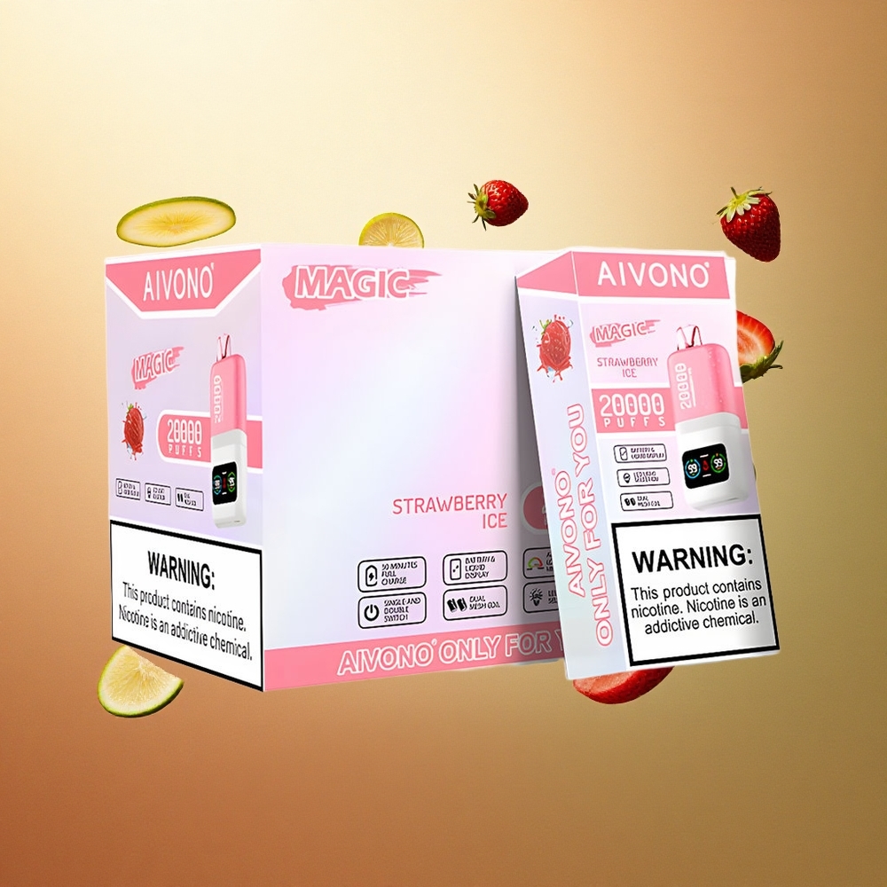 Aivono Aim Magic 20000 Aardbeienijs Met 5% Nicotine En 600mAh