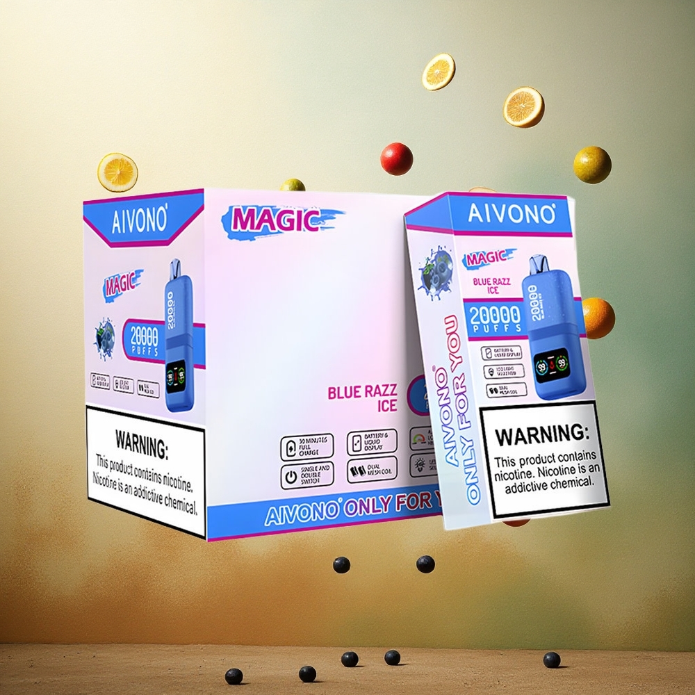 Aivono Aim Magic 20000 Blauwe Framboos IJs met 5% Nicotine en 600mAh