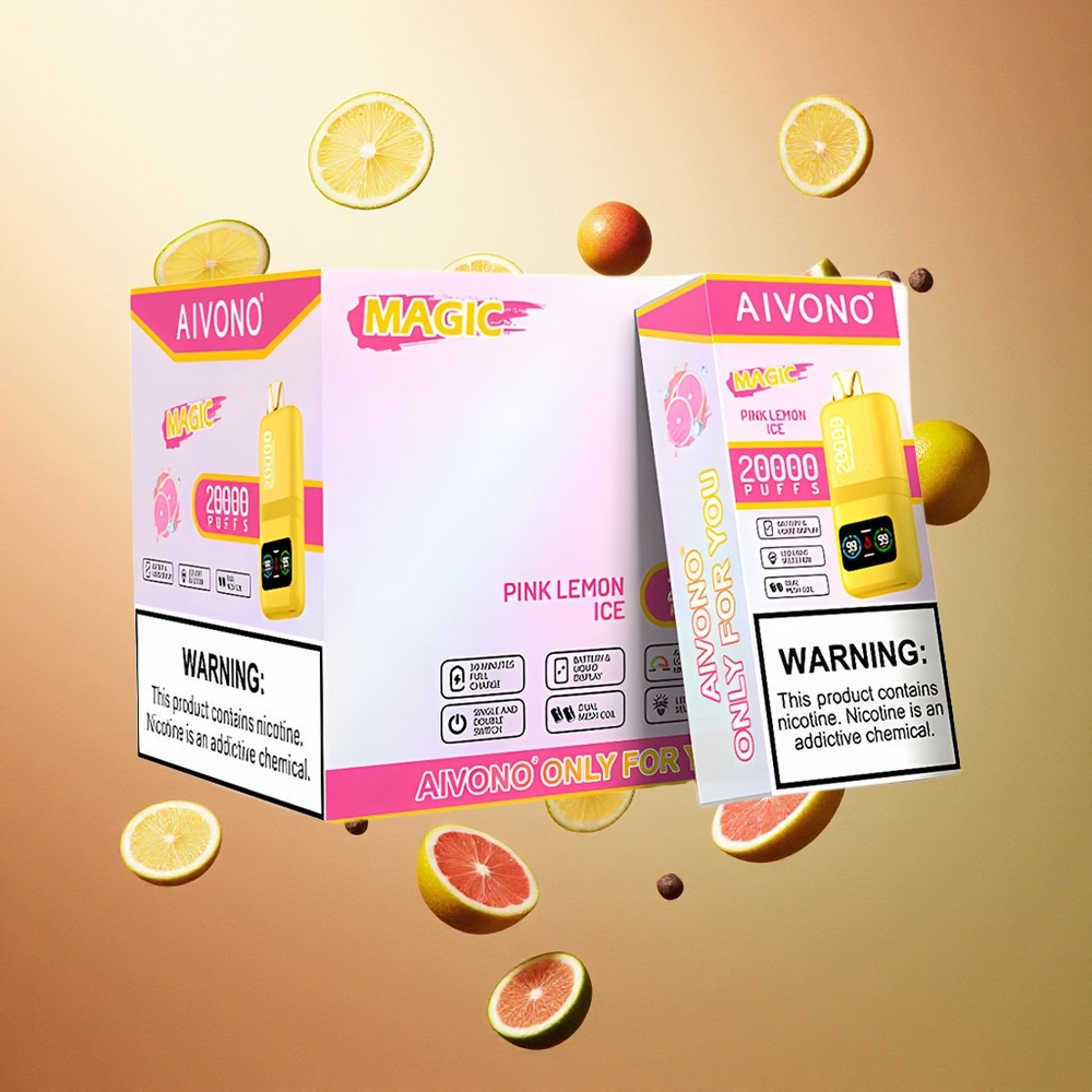 Aivono Aim Magic 20000 Roze Citroen IJs met Dual Mesh Coils en 600mAh