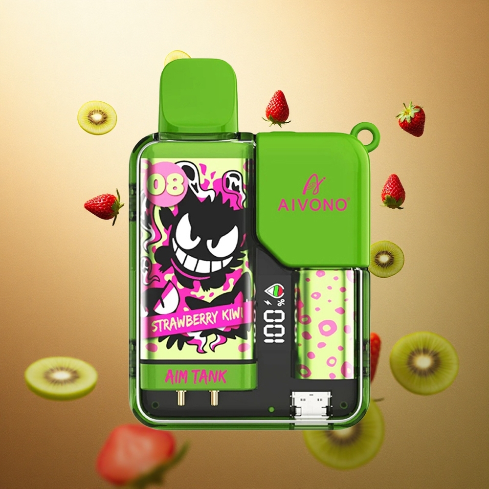 Aivono Aim Tank 9500 Aardbei Liwi met 650mAh Batterij en 5% Nicotine