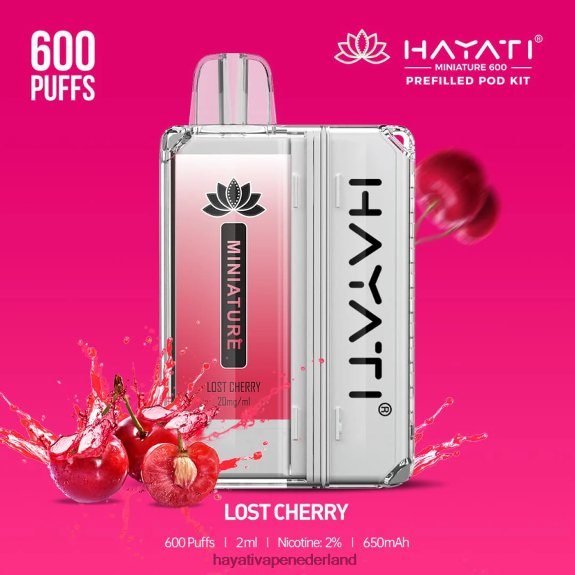 Hayati Miniature 600 podkits verloren kers XX66X40 Hayati Vape Near Me