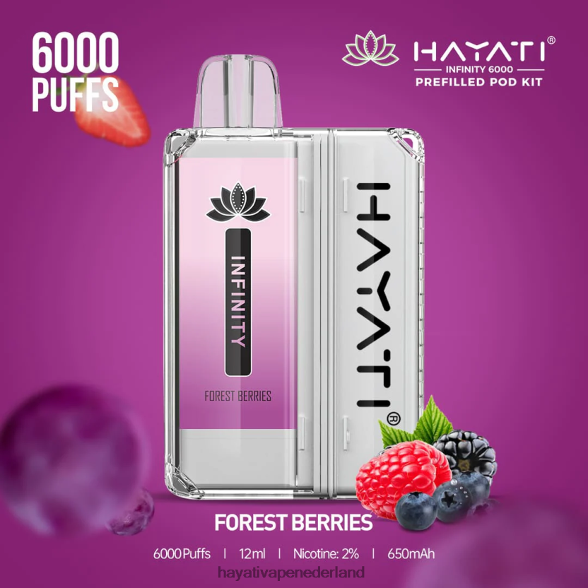 Hayati Infinity 6000 pod-kits bosbessen XX66X148 Hayati Store Nederland