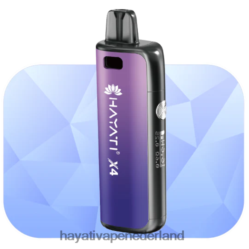 Hayati X4 hervulbaar pod-systeem mistig paars XX66X61 Hayati Nederland