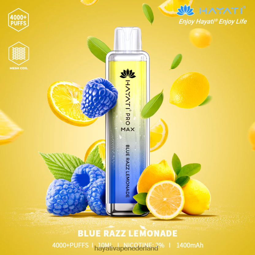 blauwe razz-limonade